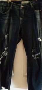 Torrid size 18 distressed boyfriend jeans